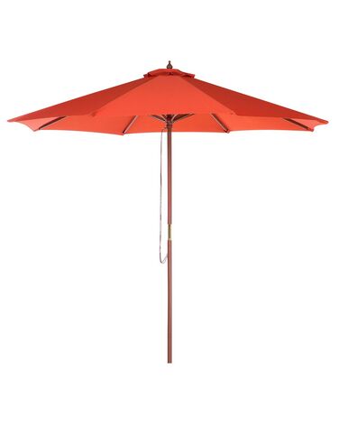 Parasol ogrodowy ⌀ 270 cm czerwony TOSCANA 