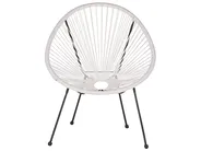 Bistro Set ACAPULCO II PE Rattan White_811586