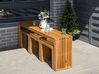 Akáciový zahradní stůl 150 x 35 cm světlé dřevo BELLANO_921890