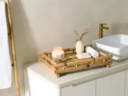 Stolik pomocniczy MISICUNI Składane Bambus Naturalny_1039373