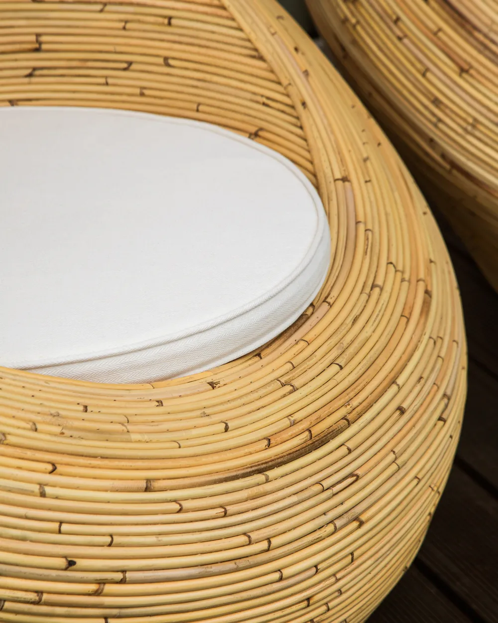 Zestaw 2 foteli ogrodowych MAIORI Rattan Naturalny_928261