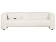 Living Room Set 4 Seater LEIREN Boucle White_920812