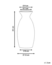 Wazon na kwiaty CHALCIS 25 cm Kamionka Niebieski_810583