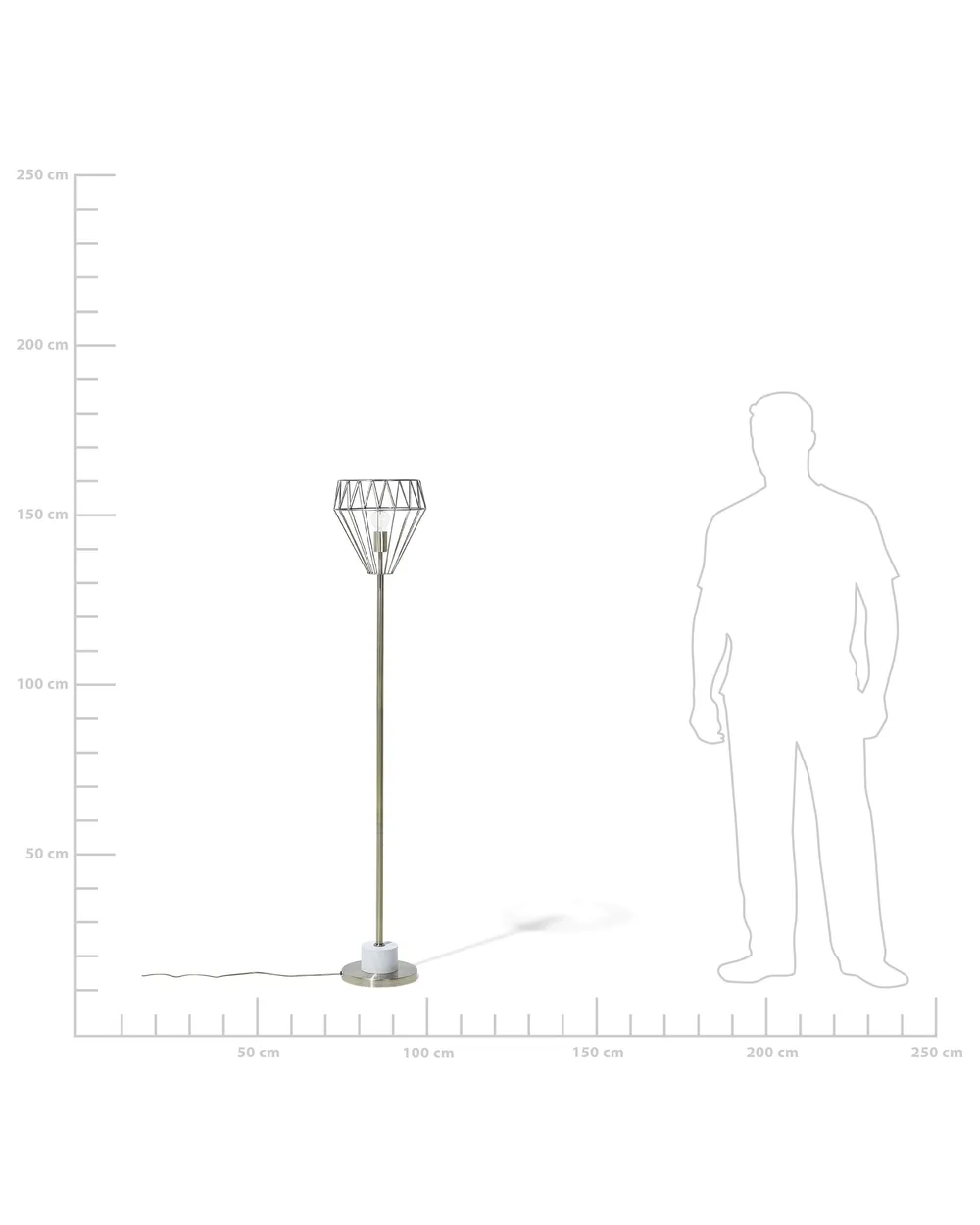 Floor Lamp MOONI Metal Brass_740485
