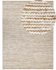 Tappeto BARKHAN Beige 300 x 400 cm Cotone_870031