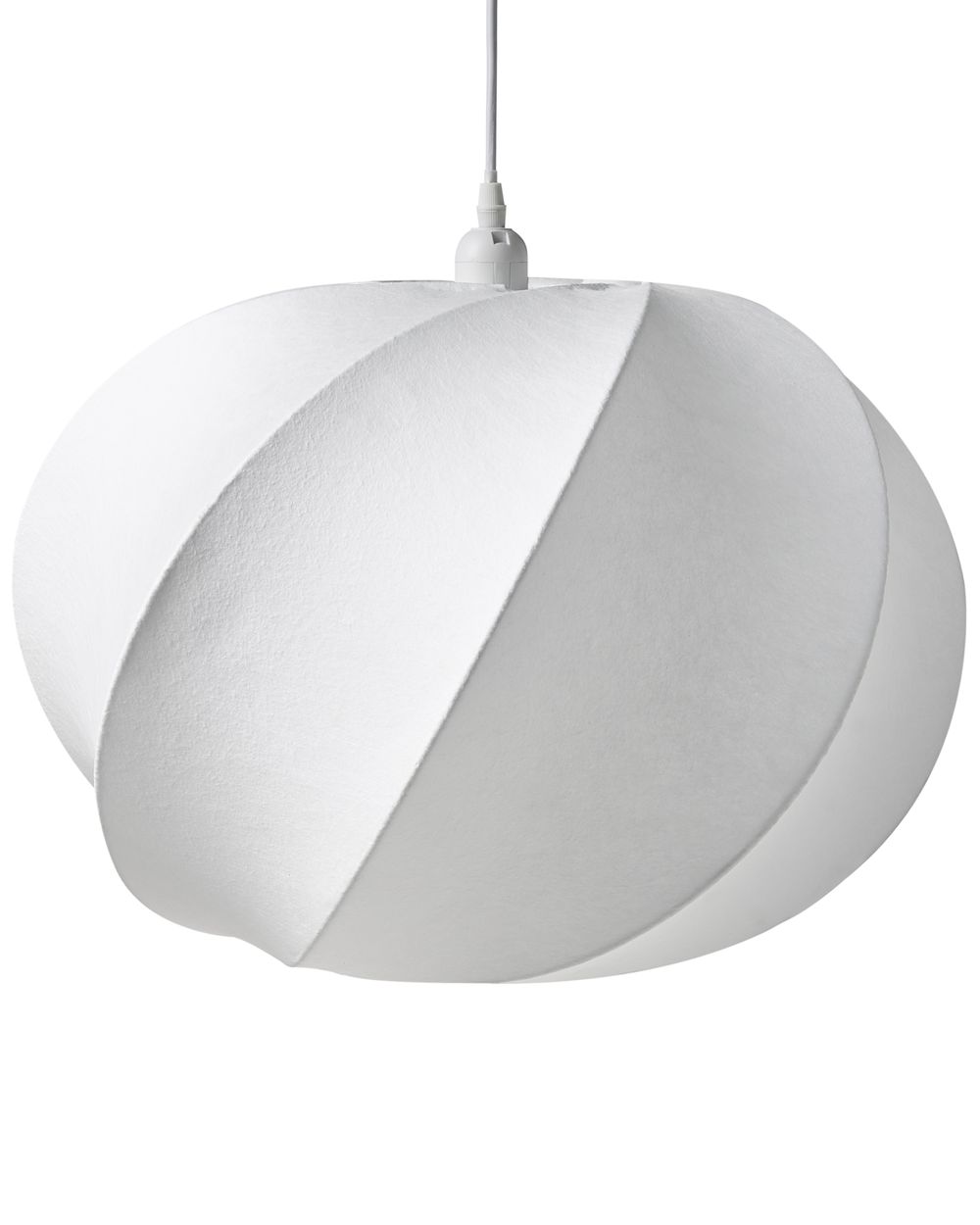 Pendant Lamp MAQUINE Faux Silk White