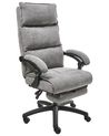 Executive Chair with Footrest EATON Chenille Grey
