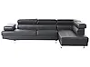 Corner Sofa NORREA Faux Leather Black Left Hand