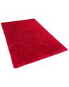 Tappeto shaggy rettangolare rosso 140 x 200 cm CIDE_805899