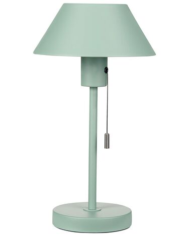 Metal Table Lamp Light Green CAPARO