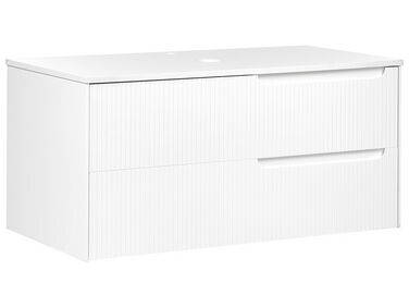 Bathroom Wall Mounted Cabinet 100 x 52 cm White QUINTELA