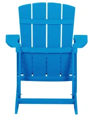 Garden Chair ADIRONDACK with Footstool Blue_809438