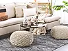 Pouffe Macramé BERKANE Cotton Beige