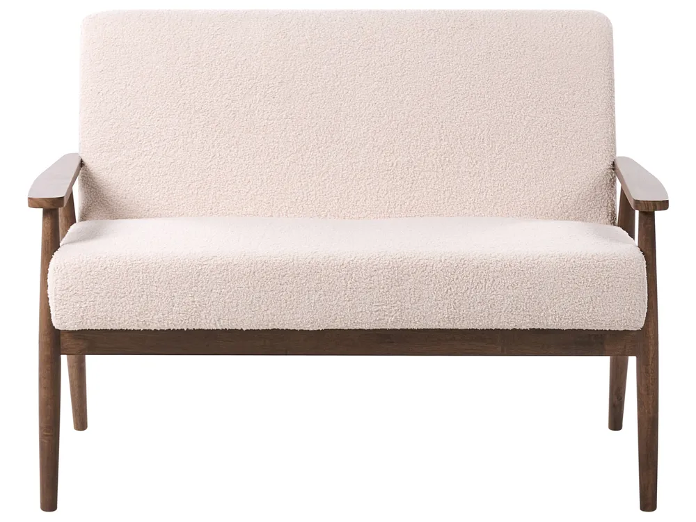 Sofa 2 Seater ESRUM Boucle Dark Brown/ Beige_1014655