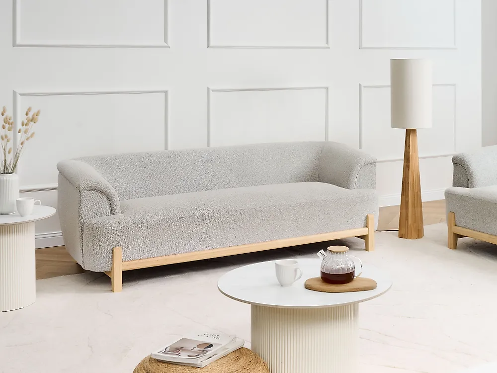 Soffa 3-sits ALNOR Ljusgrå_1184115