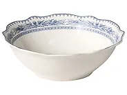 Set med 20 matserviser BAY LEAF Porslin Vit/ Blå_1191722
