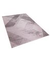 Teppich rosa 140 x 200 cm geometrisches Muster Kurzflor KALE_805027