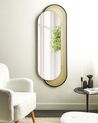 Espelho de parede em rattan cor natural 51 x 143 cm CREIL_892112