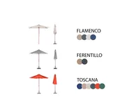 Set da pranzo da giardino 6 posti TOLVE con Ombrellone (12 opzioni) Legno d'acacia Marrone_863809