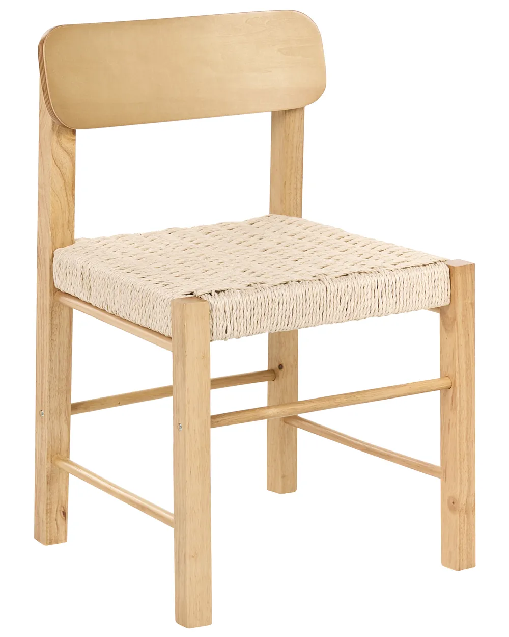 Set of 2 Dining Chairs ALLOS Wood Light Brown_1049074