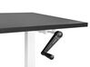 Fekete és fehér manuálisan állítható íróasztal 160 x 72 cm DESTINES_898822