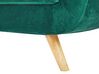 Hoes voor fauteuil fluweel groen BERNES_792866