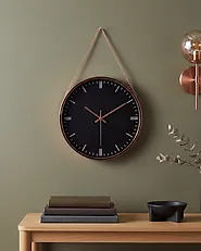 Wall Clock BEZAS Black_1178418