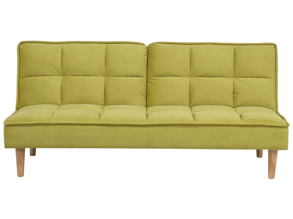 Schlafsofa 3-Sitzer SILJAN Stoff Olivgrün