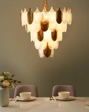 Chandelier AGUIRRE Glass Brass_1006316