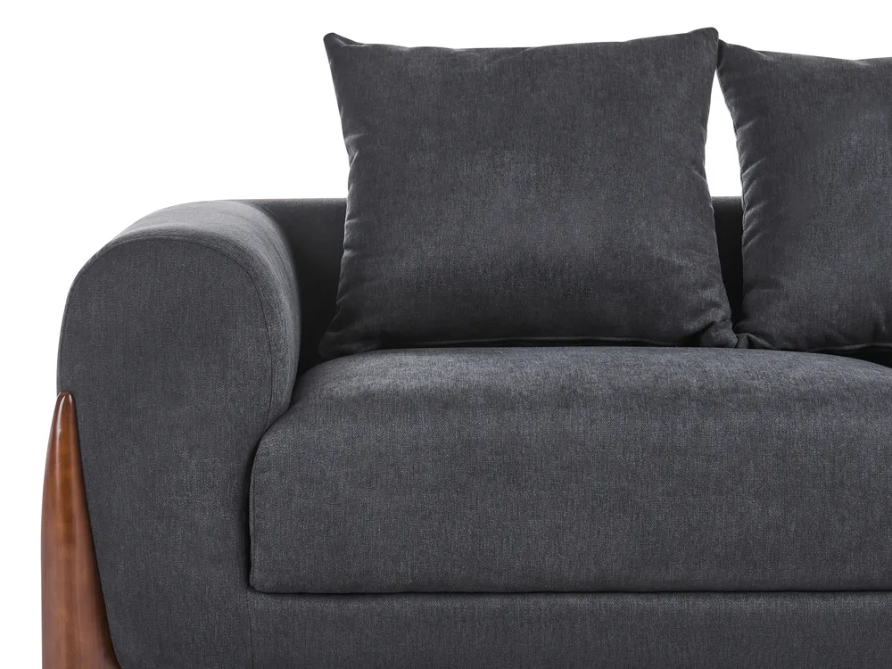 Set da salotto 6 posti VINLIDEN Nero_1048238