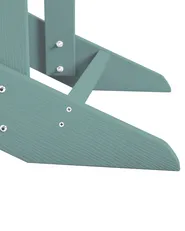 Garden Chair ADIRONDACK with Footstool Turquoise_809594