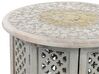Tavolino legno di mango grigio ø 45 cm JAGORI_852334