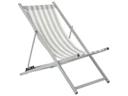Sedia a sdraio pieghevole LOCRI II Metallo Grigio chiaro_926313