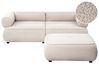Sofa dla 3 osób SALLA z otomaną Boucle Beżowy