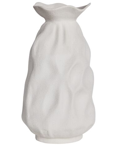 Vaso Portafiori In Grès Porcellanato Grigio – Scultura Decorativa Per Piante Grasse E Fiori Secchi (15x15x11 Cm)