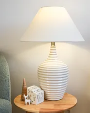 Table Lamp CELESTE Ceramic Beige_972823