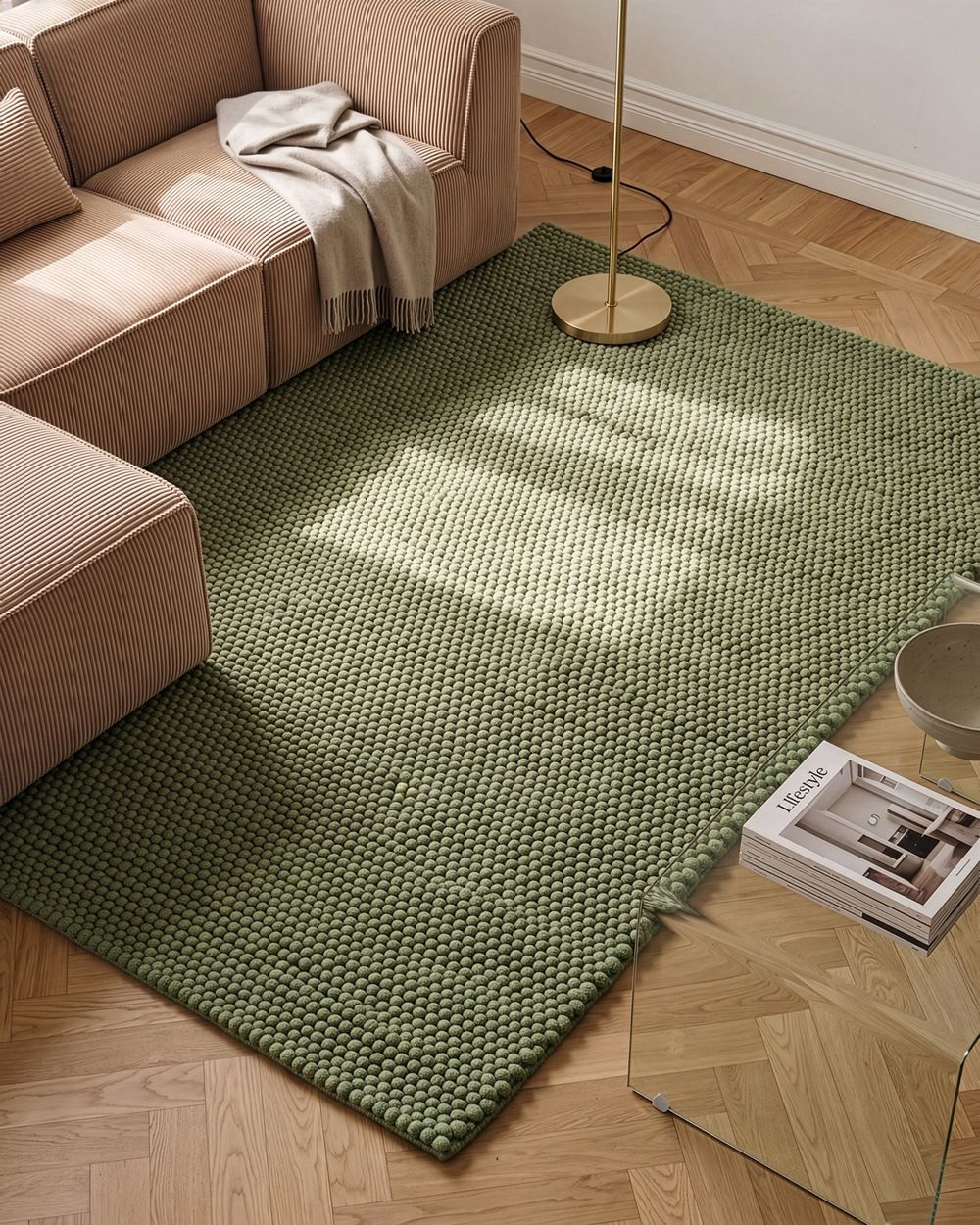 Tapis KORDEA Vert 160 x 230 cm Laine