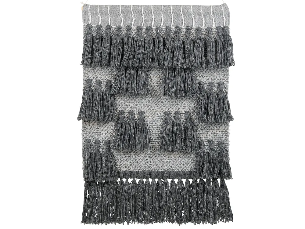 Fabric Wall Hanging JIWA Cotton 106 cm Grey