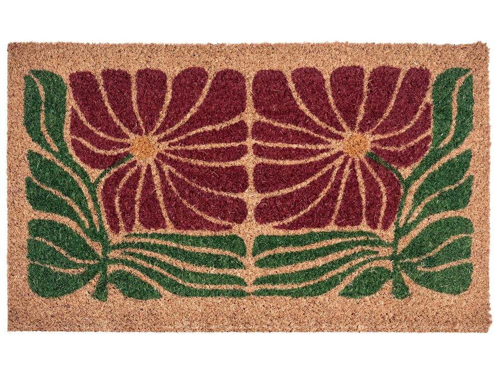 Dørmåtte TANALIAN Multifarvet 45 x 75 cm Blomst Kokos
