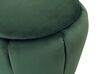 Puf welurowy ⌀ 43 cm zielony IRVING_766800