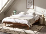 Bed TOUCY 160 x 200 cm (EU King Size) Brown Ash Wood_909695