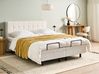 Letto regolabile Bouclé DUKE 160 x 200 cm Bianco sporco