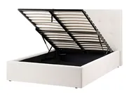 Ottoman Bed LORIENT Boucle Off-White 120 x 200 cm (EU Small Double)_1062969