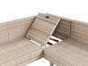 Set da giardino rattan bianco sporco 5 posti LANCIANO_930948