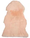 Sheepskin Rug ULURU Peach Pink 65 x 110 cm