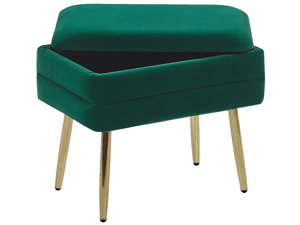 Storage Bench ODESSA Velvet Dark Green