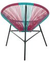 PE Rattan Accent Chair Blue and Pink ACAPULCO_718122