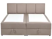 Divan Bed with Storage BARONET Fabric Taupe 160 x 200 cm (EU King Size)_1004569