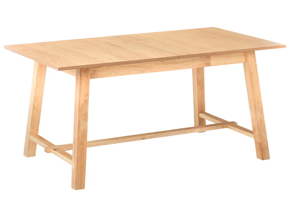 Extending Dining Table BARNES Light Ash Wood 160/200 cm 90 cm_992699