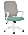 Krzesło biurowe regulowane szaro-niebieskie BONNY_834341